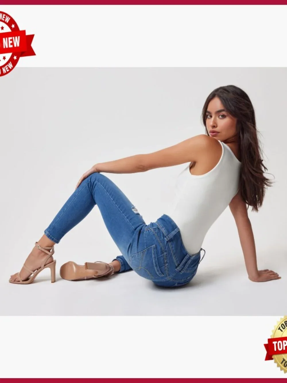 Mid-Rise Wannabettabutt Skinny Jeans 29in Inseam Stretchy_6